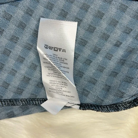 NWT Free People | Honey Blue Multi Gingham Pleated Skater Mini Skirt 10 - Picture 10 of 16